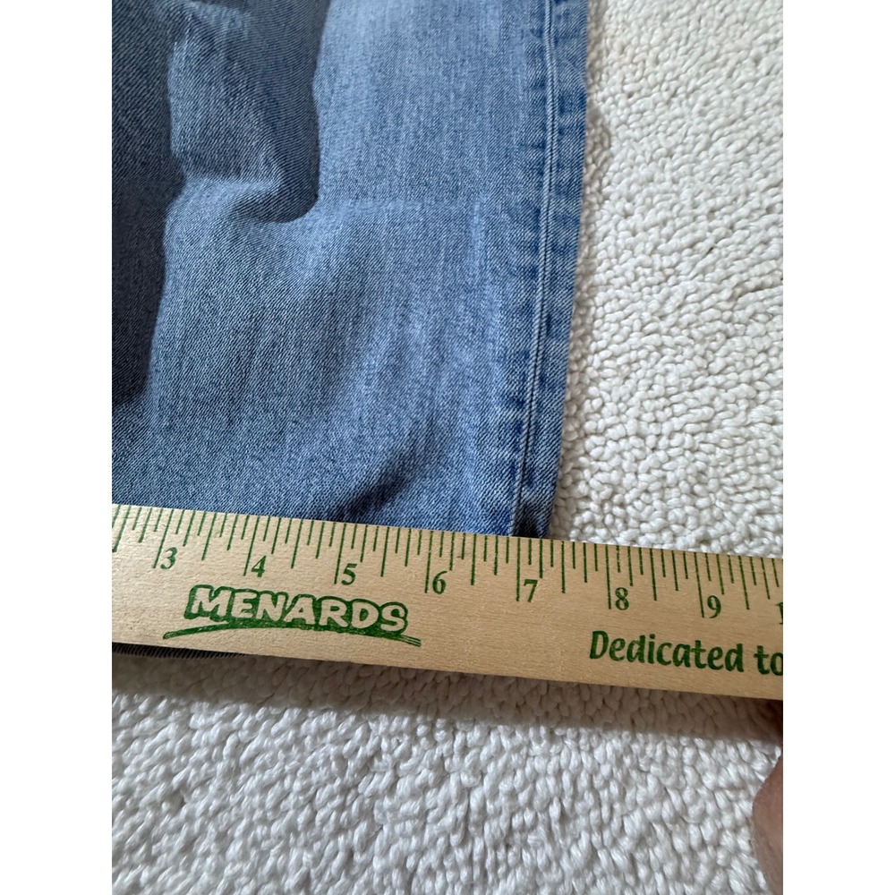 VTG Lands End Womens High Rise Straight Leg Jeans Light Wash Blue Denim - Picture 3 of 13